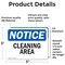 Signmission Cleaning Area, 5 in W x Rectangle, Vinyl Decal OS-2PACK-NS-D-35-L-10644 - alternate 4